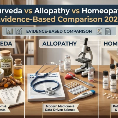 Ayurveda vs Allopathy vs Homeopathy: Evidence-Based Comparison 2026 | Shri Nath Ayurveda